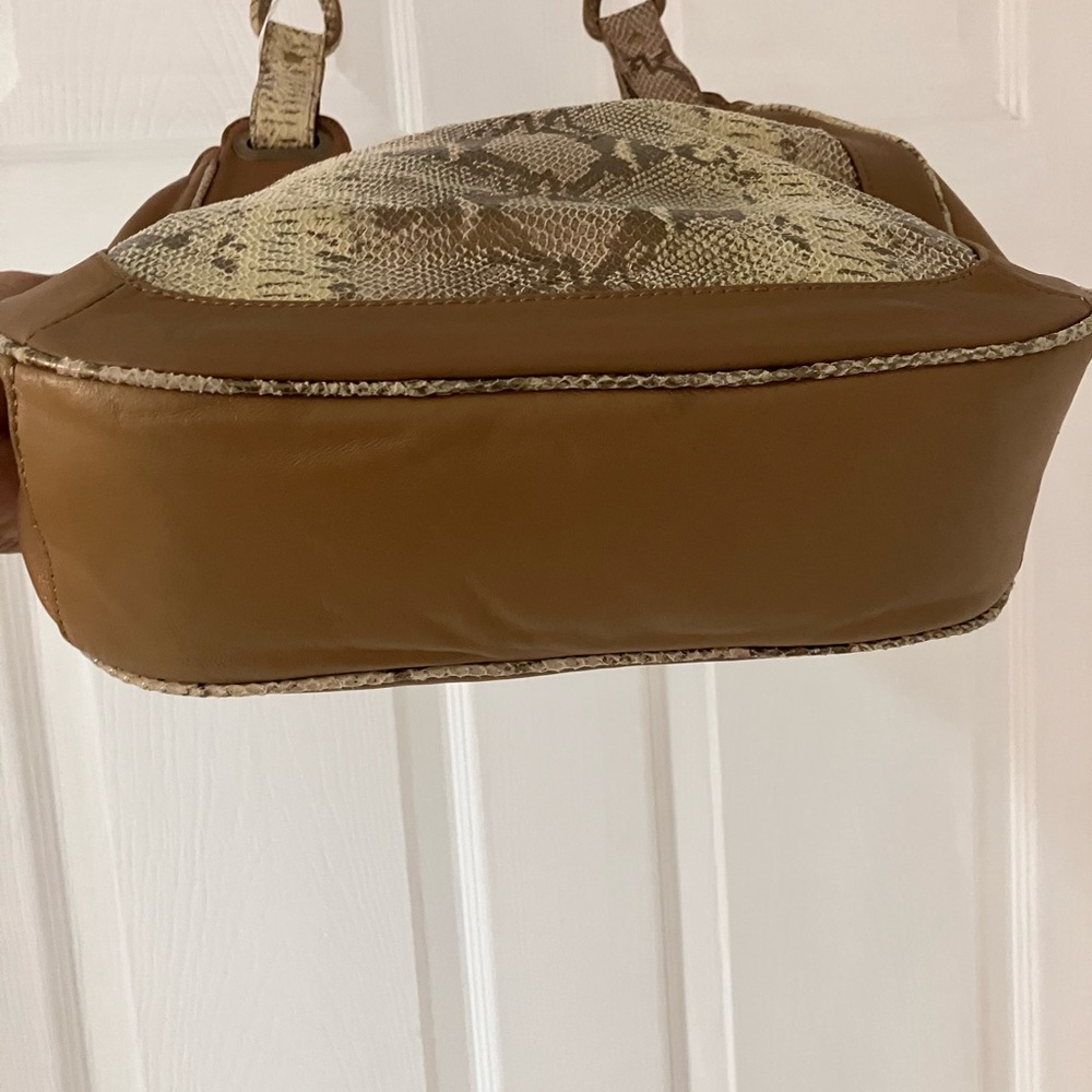 Exotic Malini Murjani Python And Soft Leather Bei… - image 3